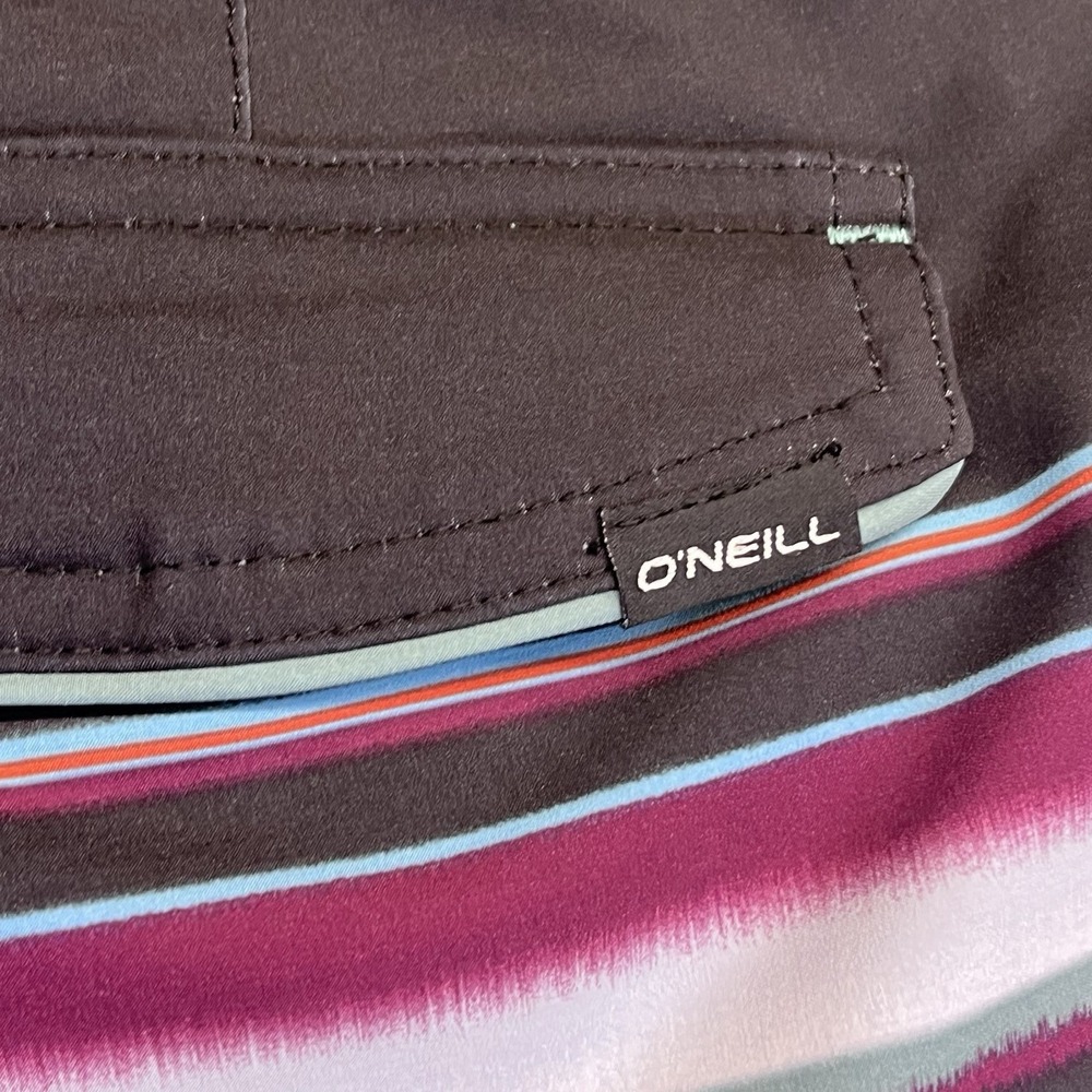 O'neill Board Shorts Mens 34 Blue Bathing Suit Hawaiian Surf Beach Trunks - Picture 6 of 8